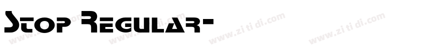 Stop Regular字体转换